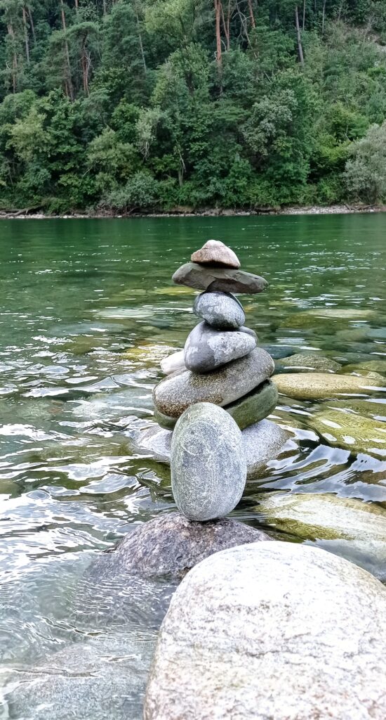 Sassi zen, equilibrio